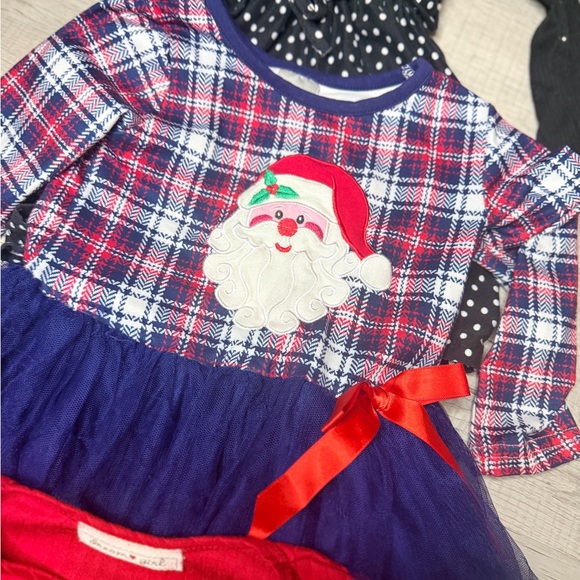 Festive Kids' Dresses with Holiday Designs Bundle of 3 Age 2-3 Girls - Picture 3 of 5